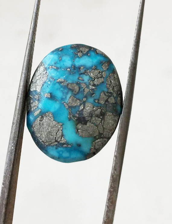15.82 Ct Natural Irani Firoza (Iranian Turquoise) – Certified Original Gemstone | Gemshub